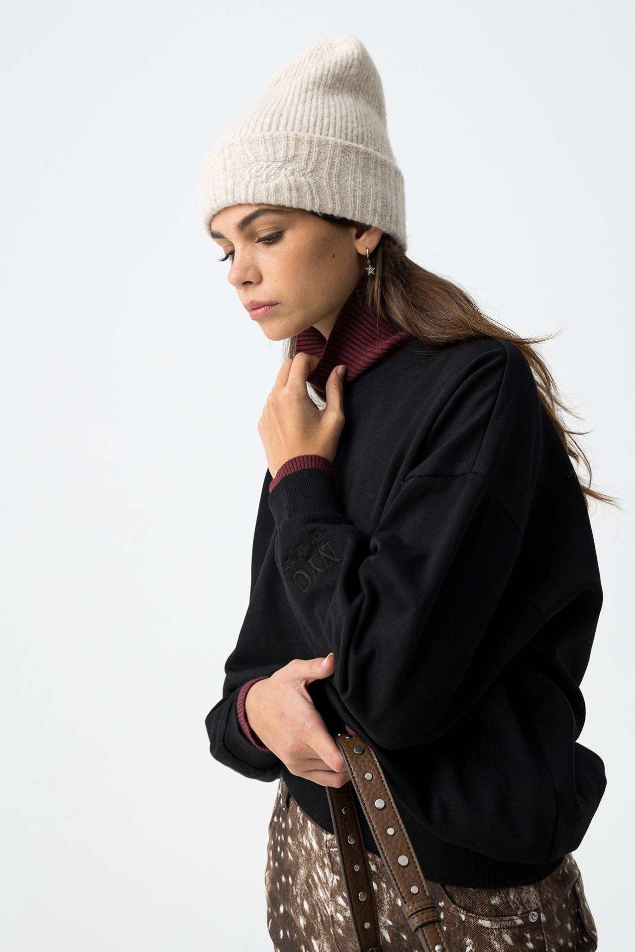 Black Oversize Sweatshirt