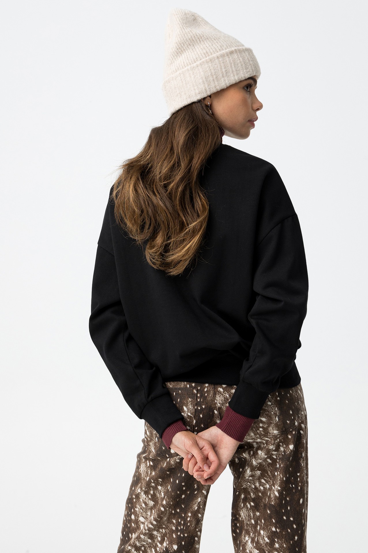 Black Oversize Sweatshirt