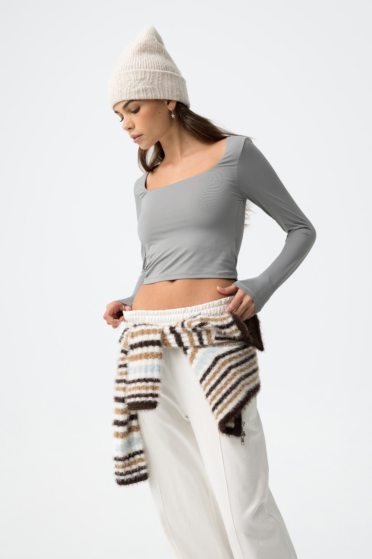 Long Sleeve Grey T-shirt