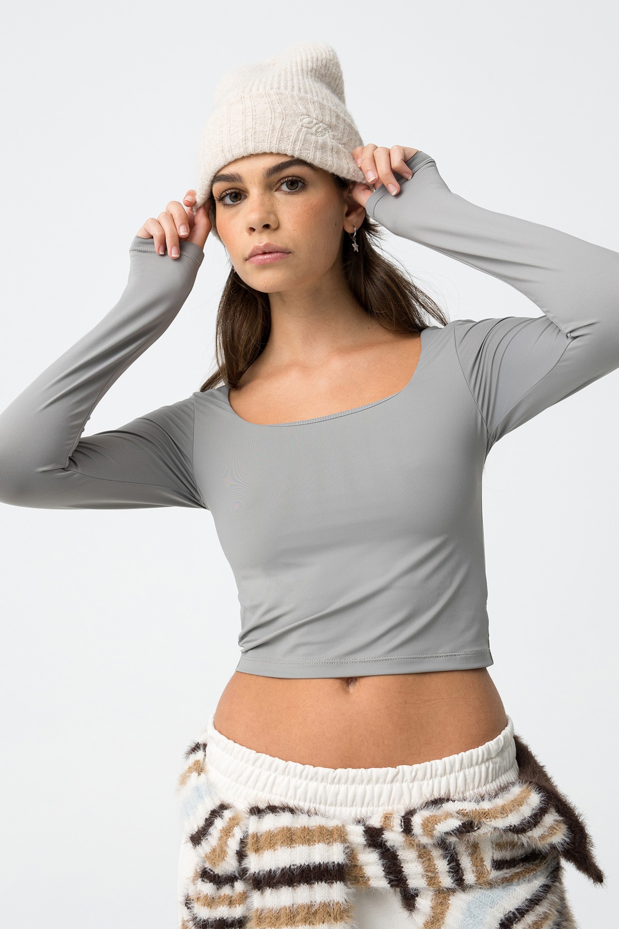 Long Sleeve Grey T-shirt