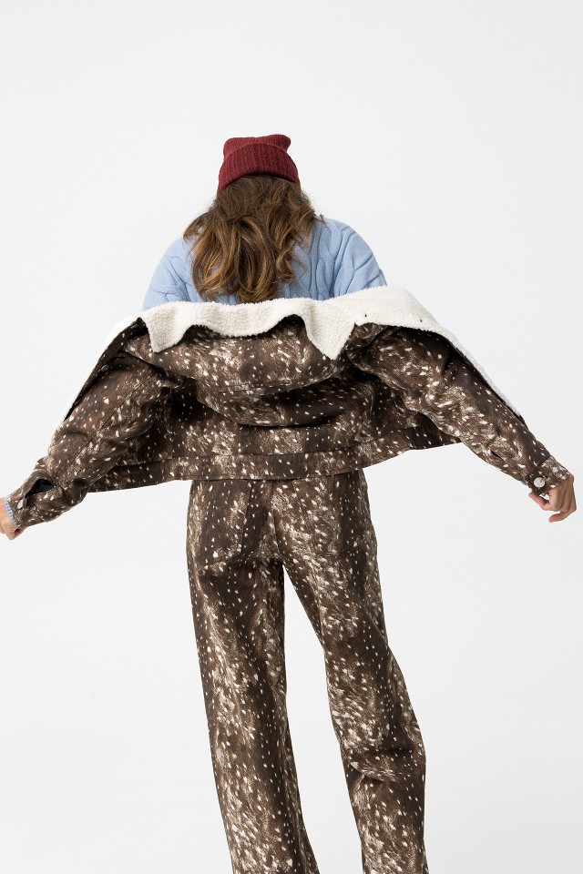 Brown Patterned Jacket