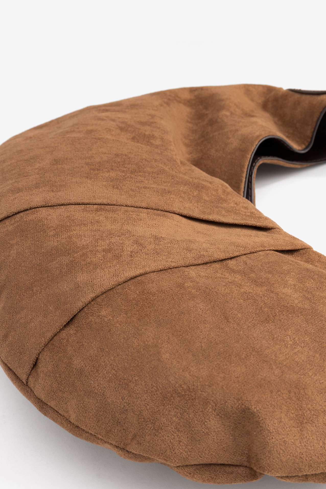 Brown Suede Hobo Bag