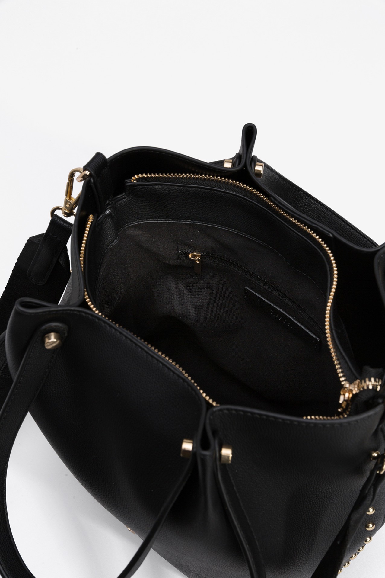 Black Studded Shoulder Bag