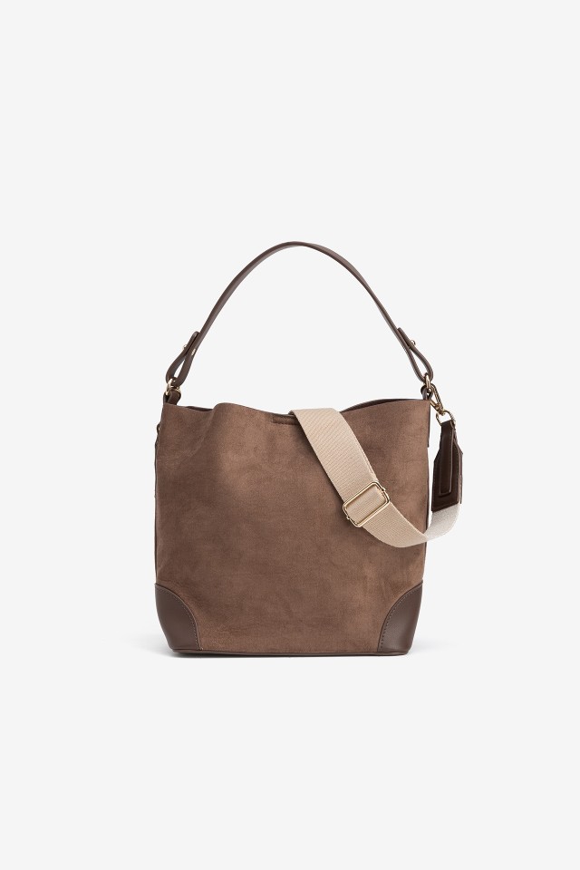 Bolso de Hombro con Contraste