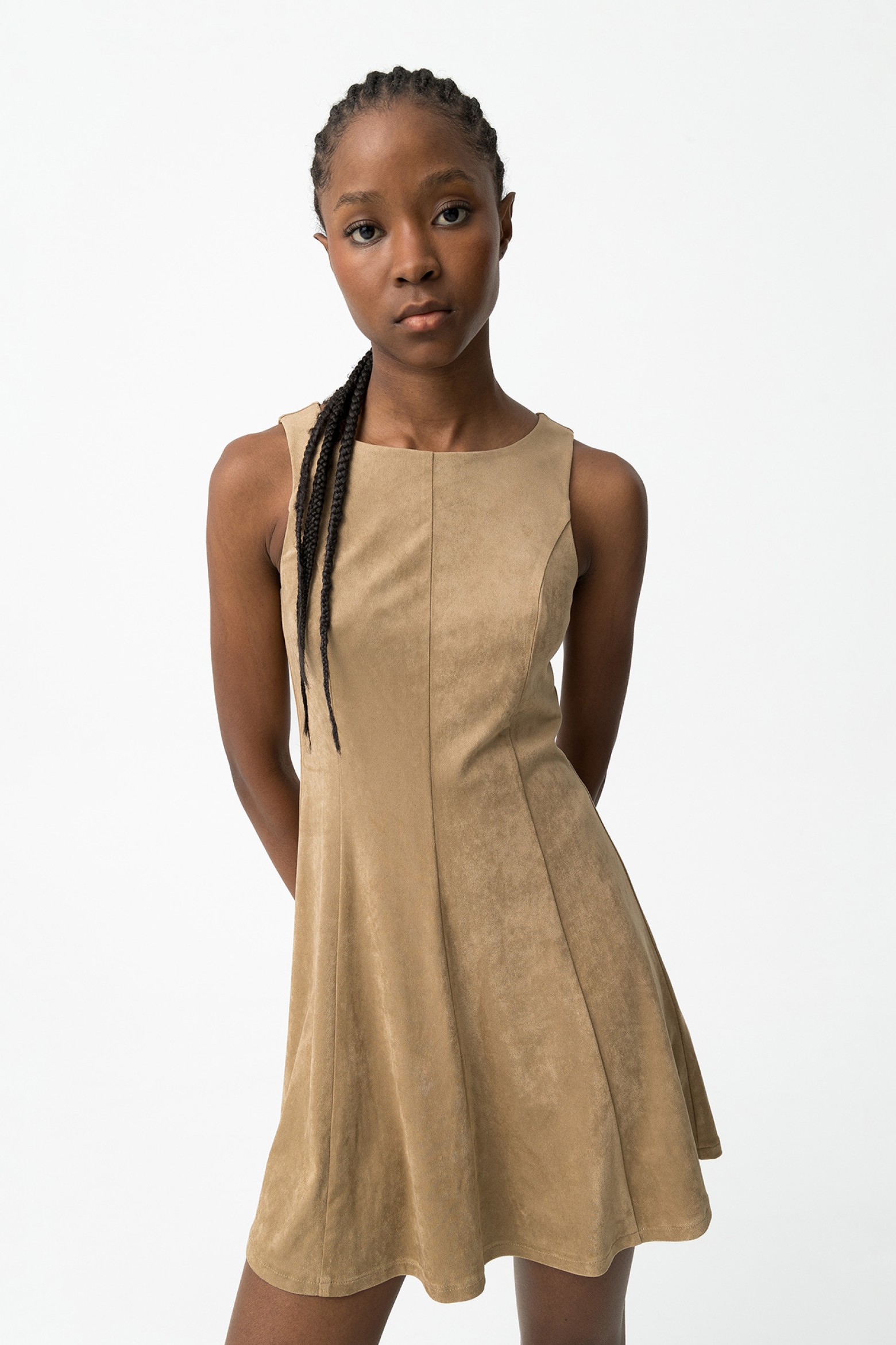 Beige Slim Dress