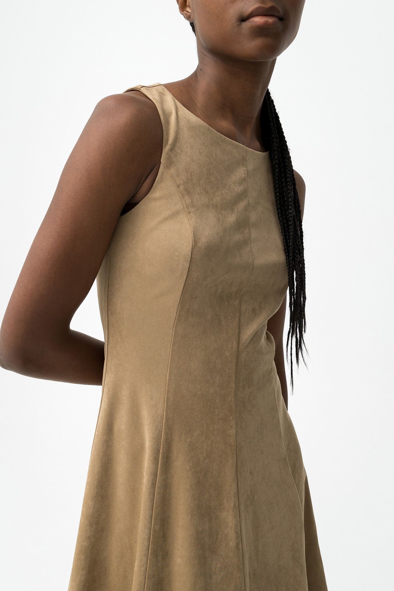 Beige Slim Dress