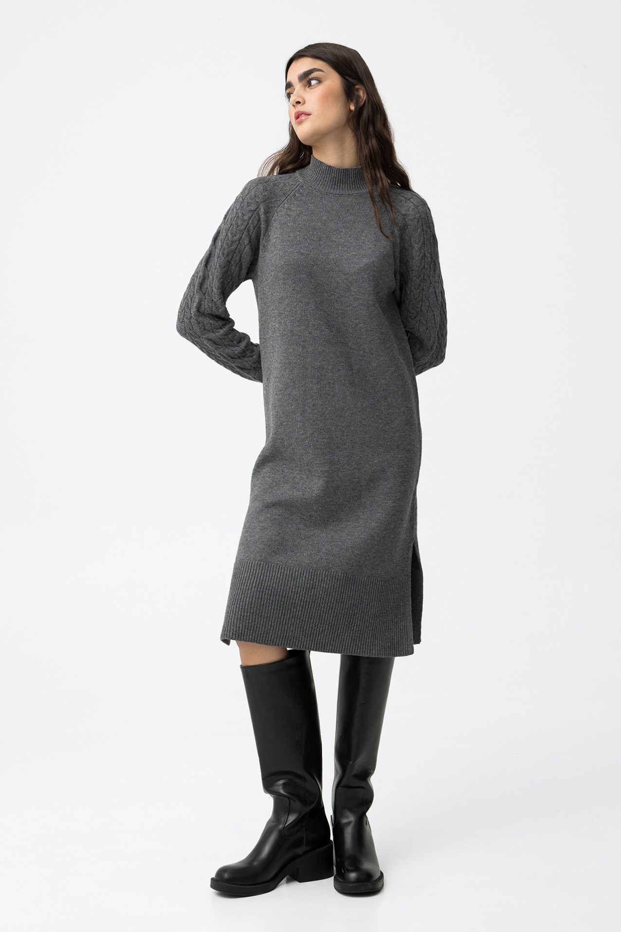 Regular Fit Knit Dress