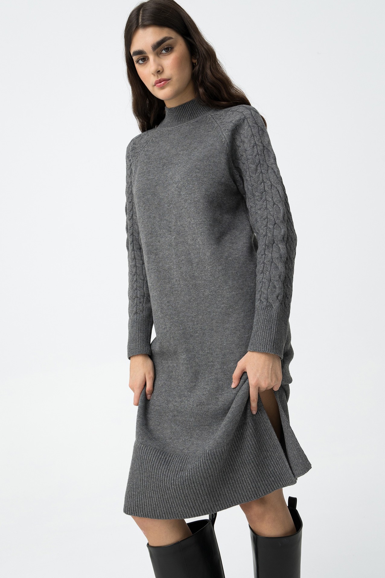 Regular Fit Knit Dress