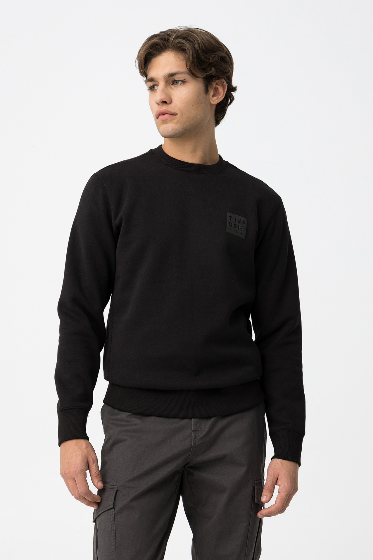 Sudadera con Espalda Estampada y Relieve