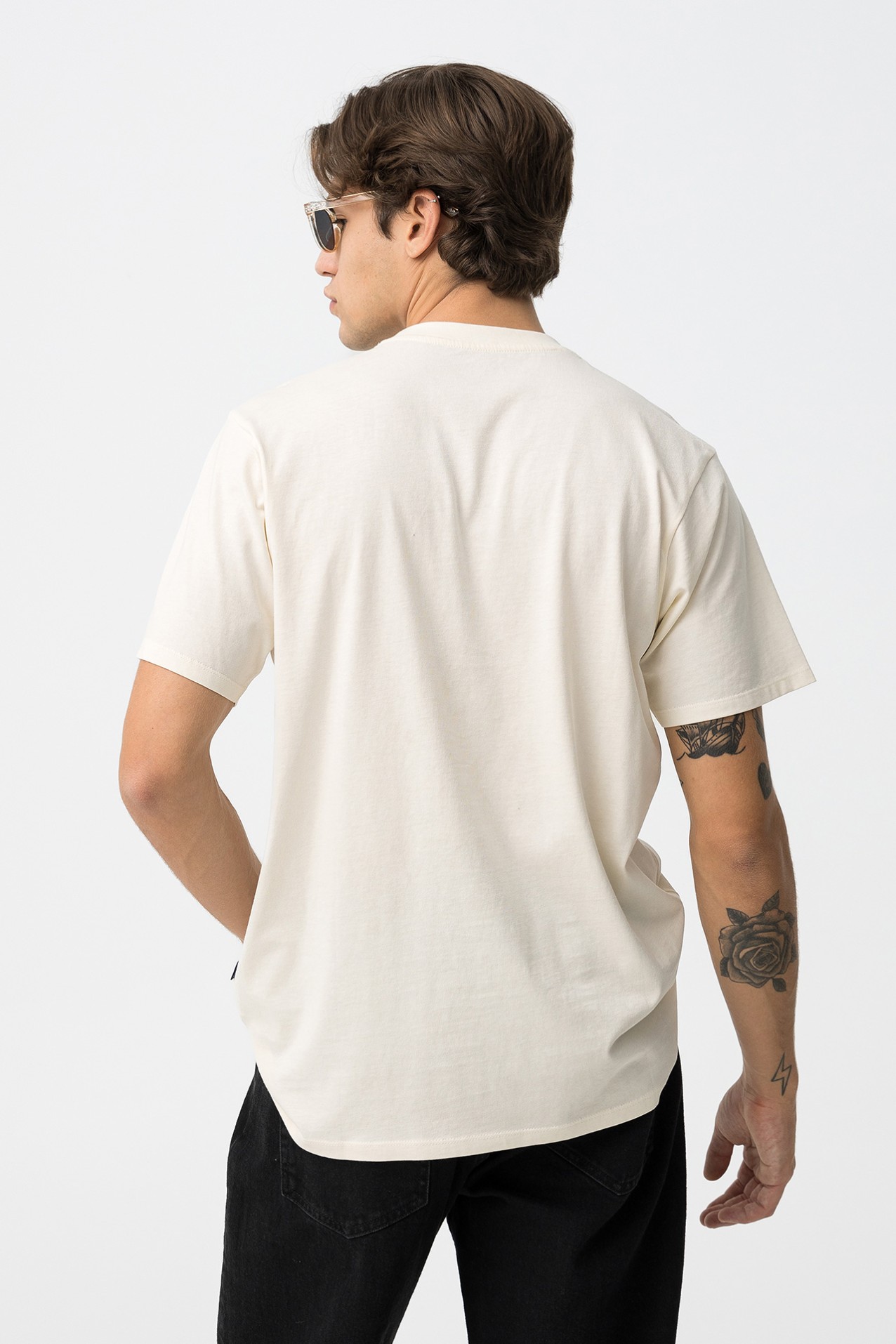 T-shirt com Fotografia Estampada