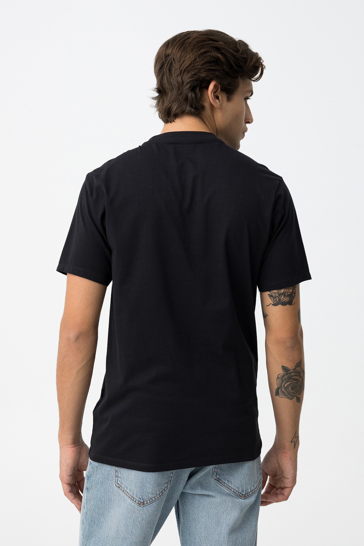 T-shirt com Fotografia Estampada