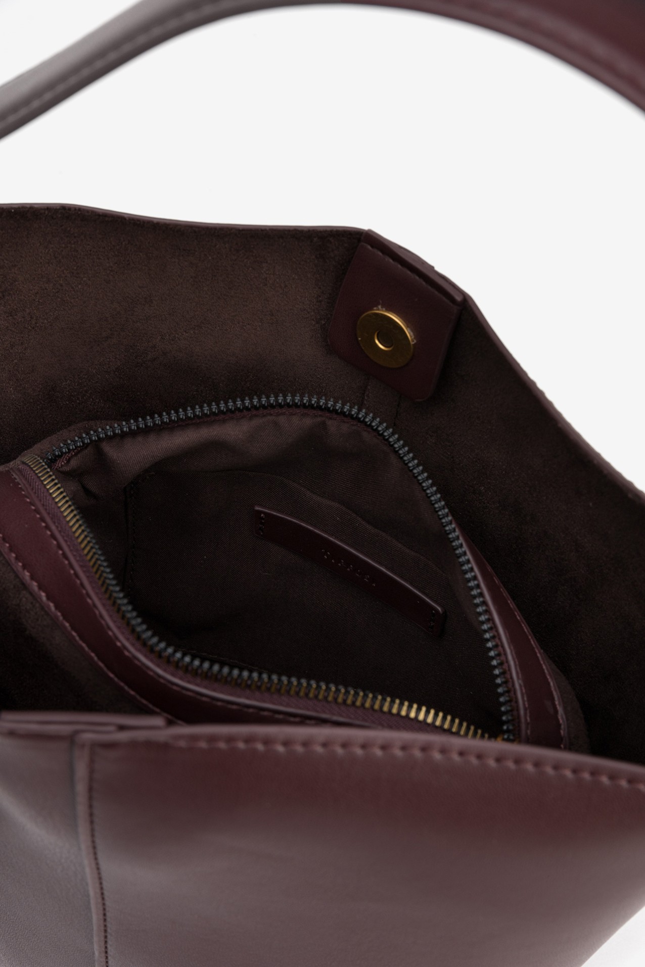 Chic Burgundy Bucket Bag