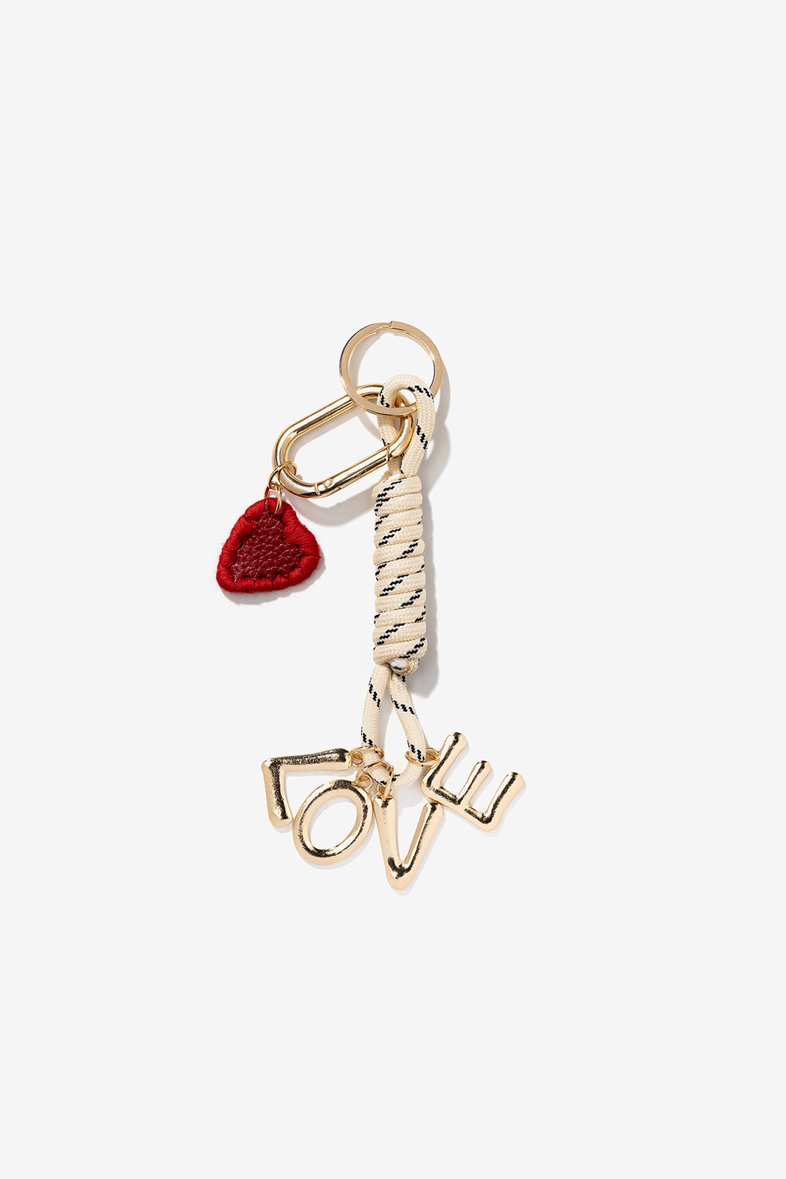 Porta-Chaves com Detalhes Dourados