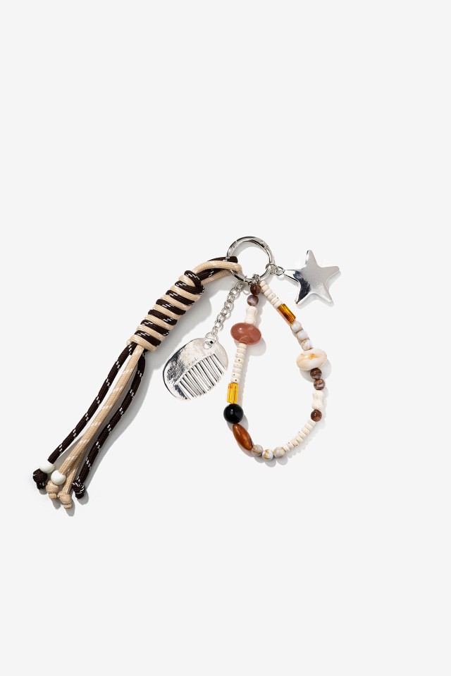 Boho Beaded Keychain