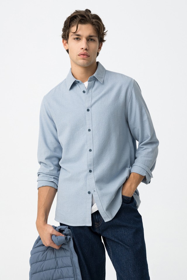 Camisa Regular de Algodo