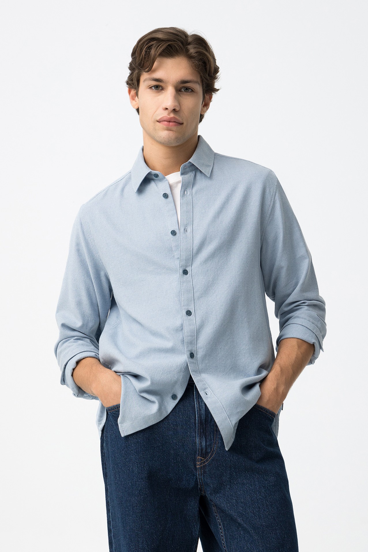 Camisa Regular de Algodn