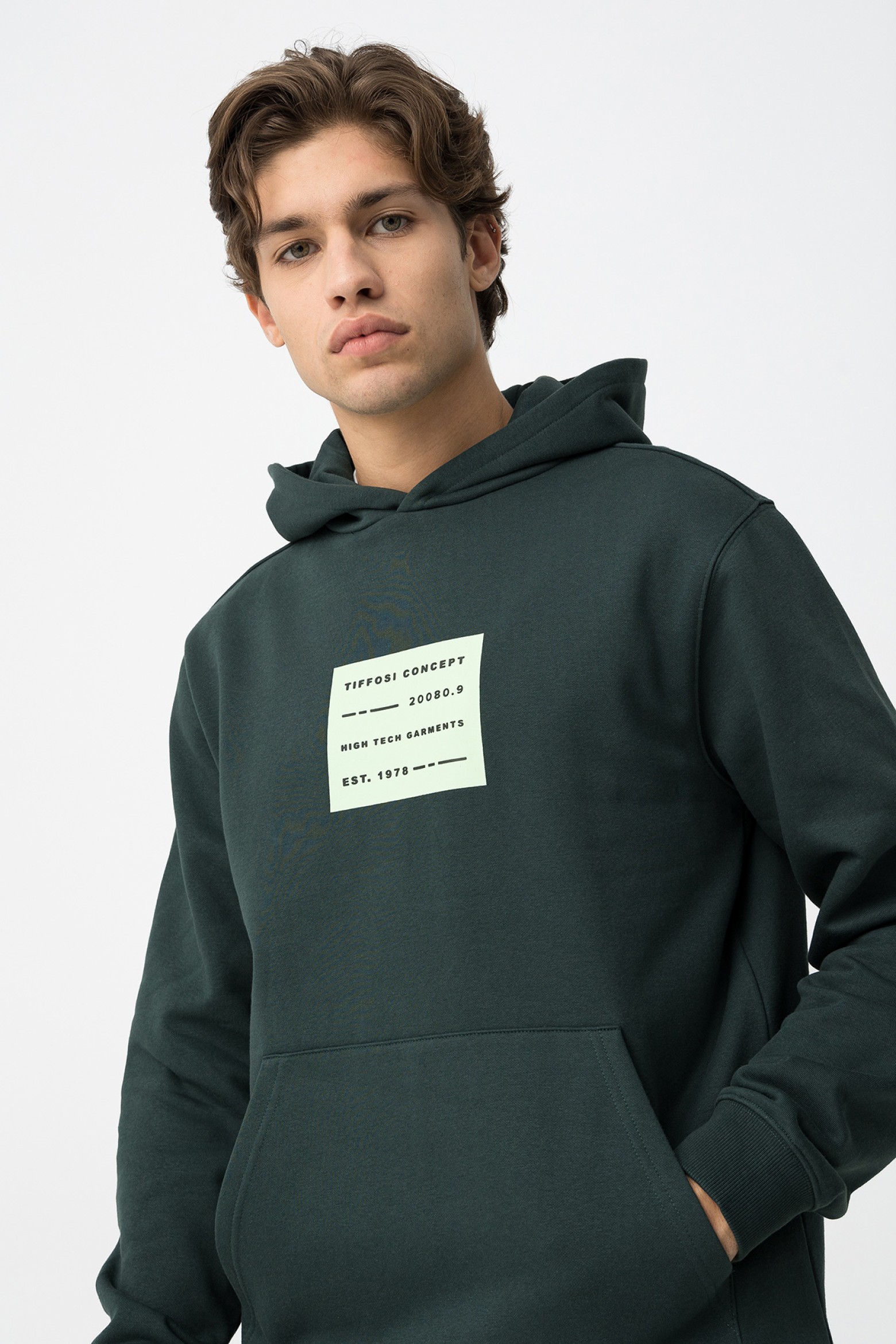 Hoodie Estampado com Relevo