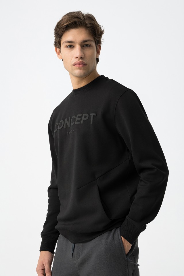 Sweatshirt Estampada com Relevo