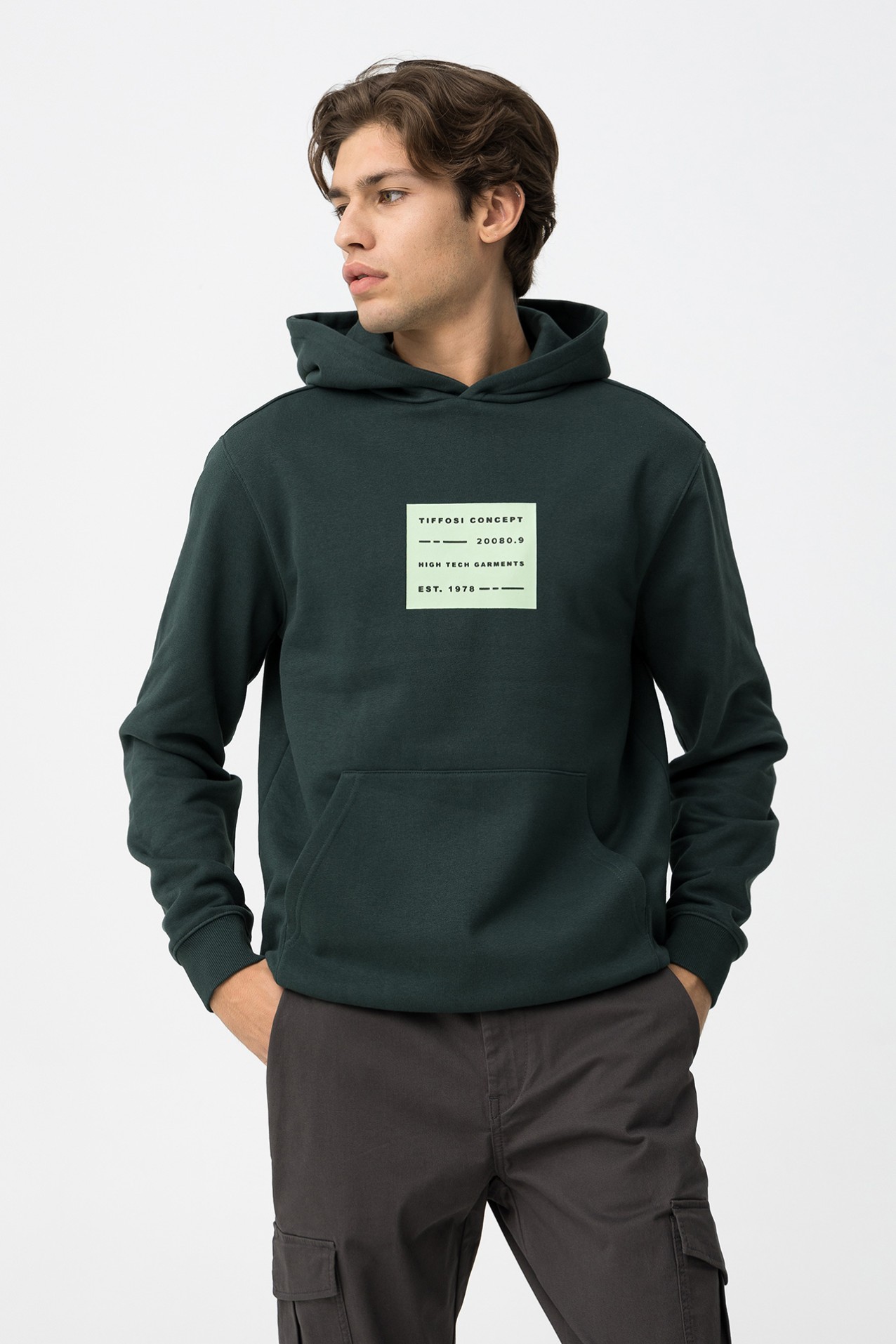 Hoodie Estampado com Relevo