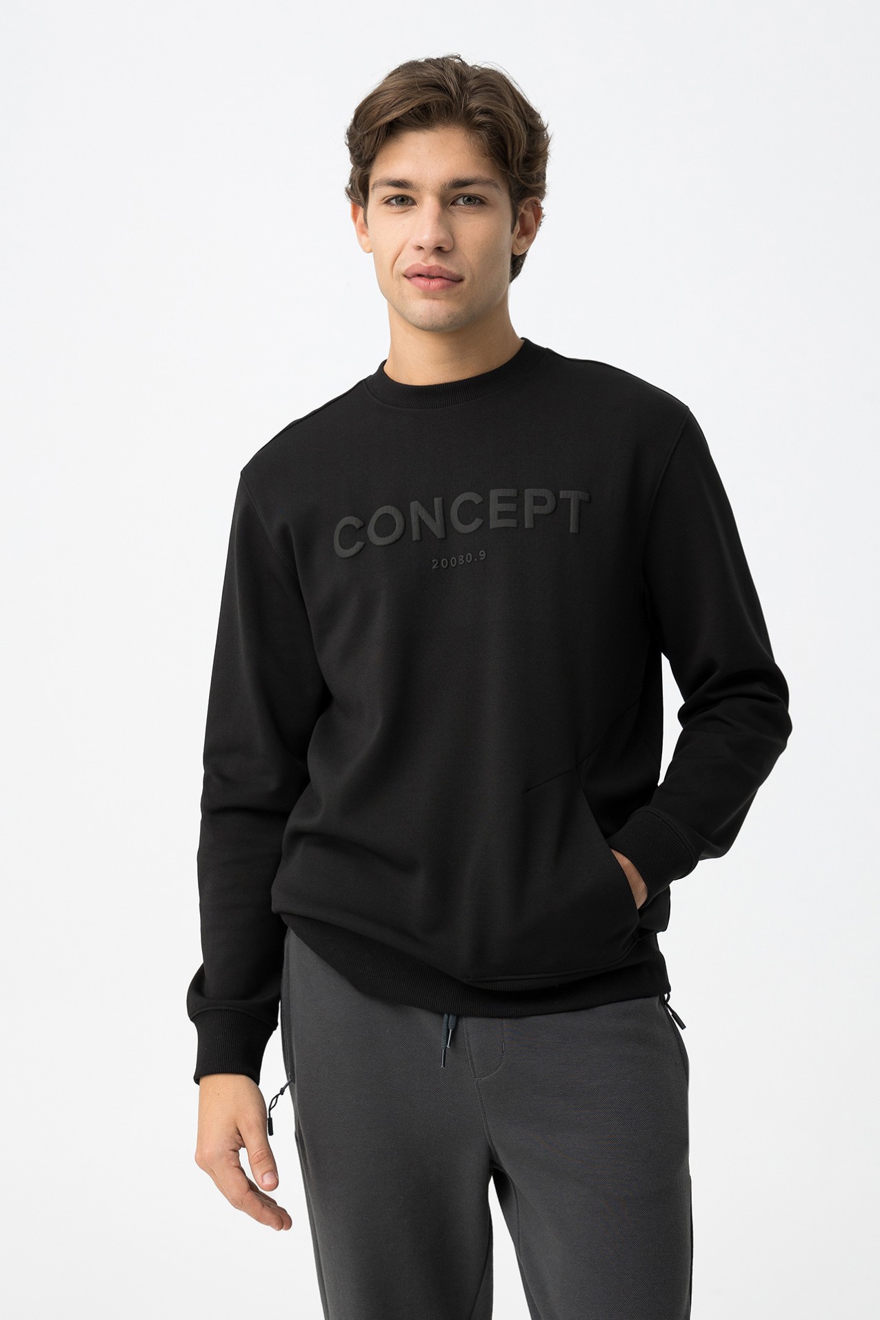 Sweatshirt Estampada com Relevo