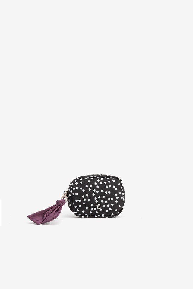Black Polka Dot Pouch