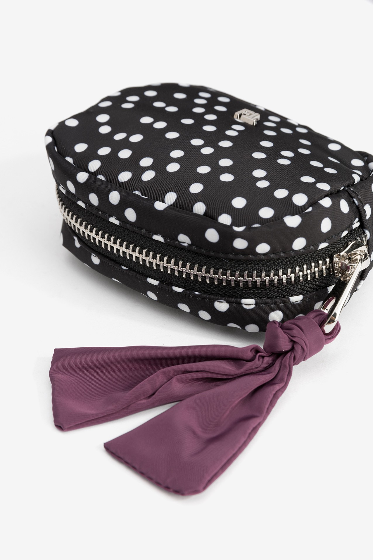 Black Polka Dot Pouch