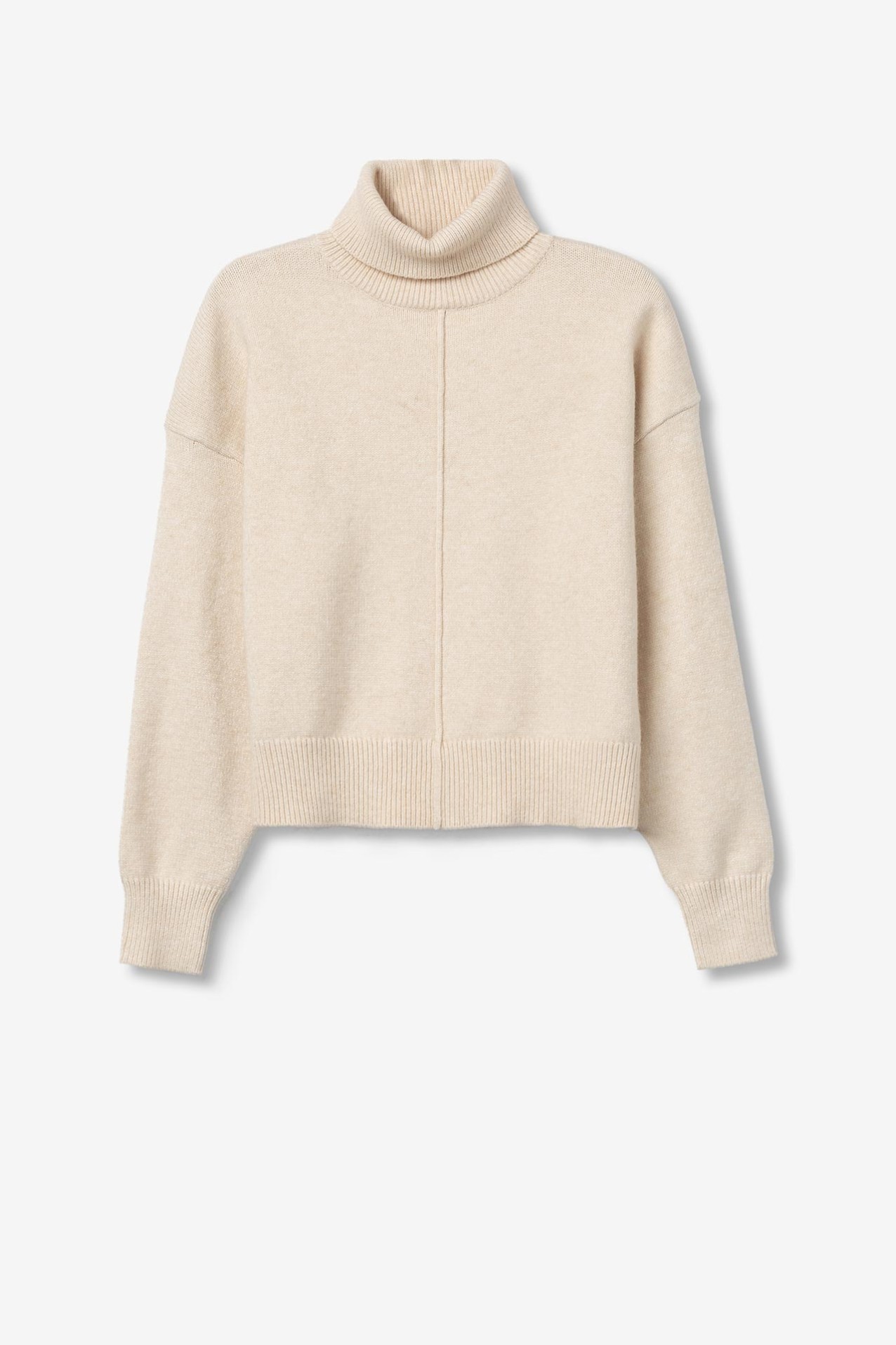 Relaxed Sweater with Front Seam