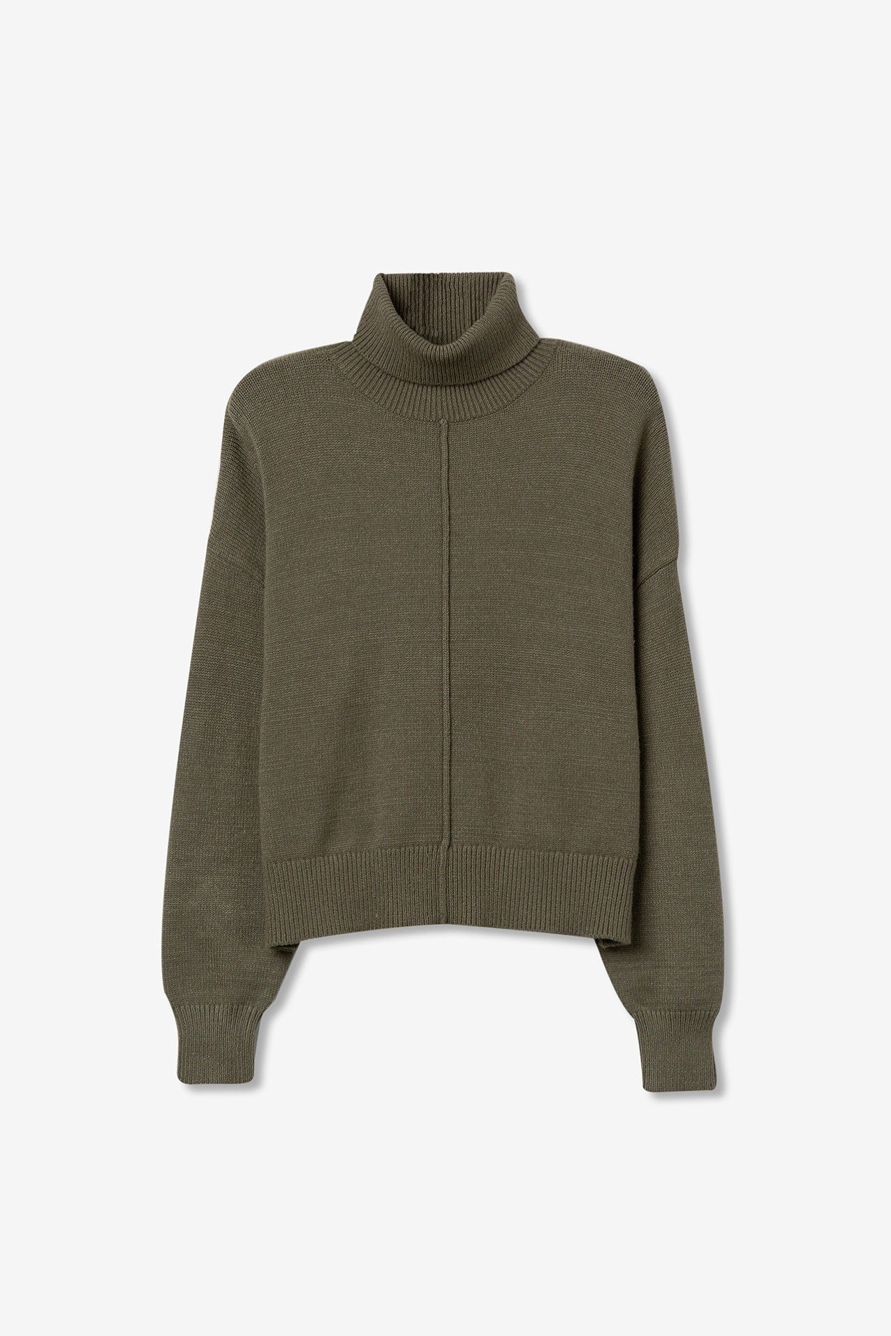 Relaxed Sweater with Front Seam