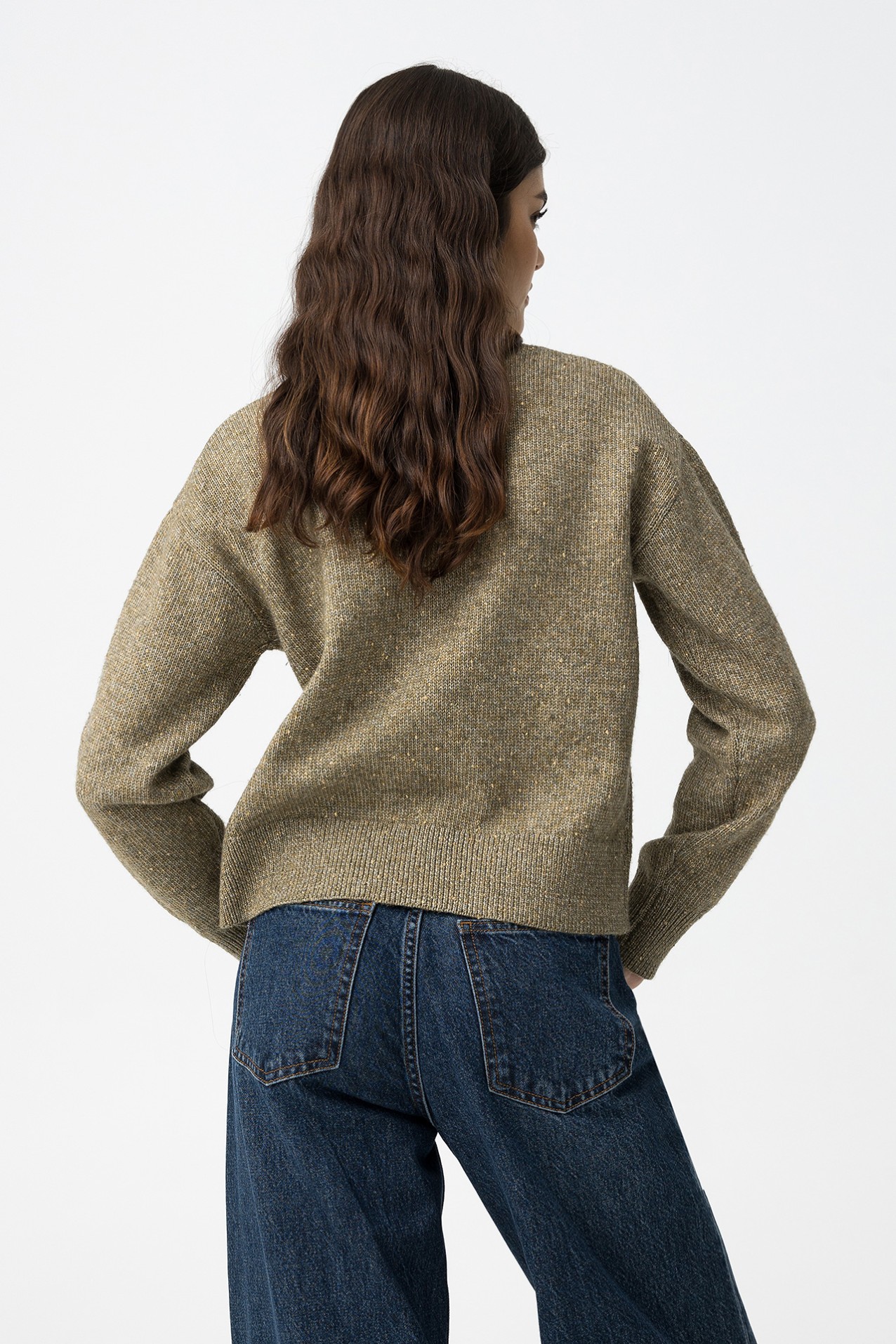Metallic Sweater with Wool