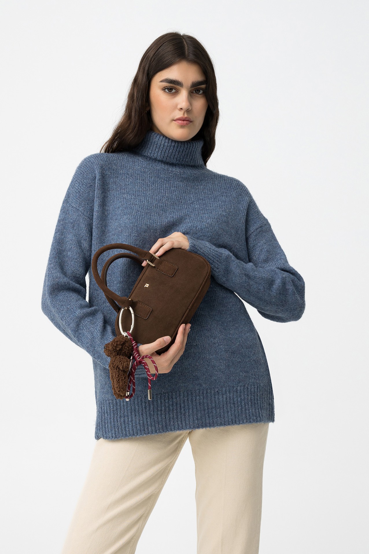 Relaxed Sweater with Metallic Thread