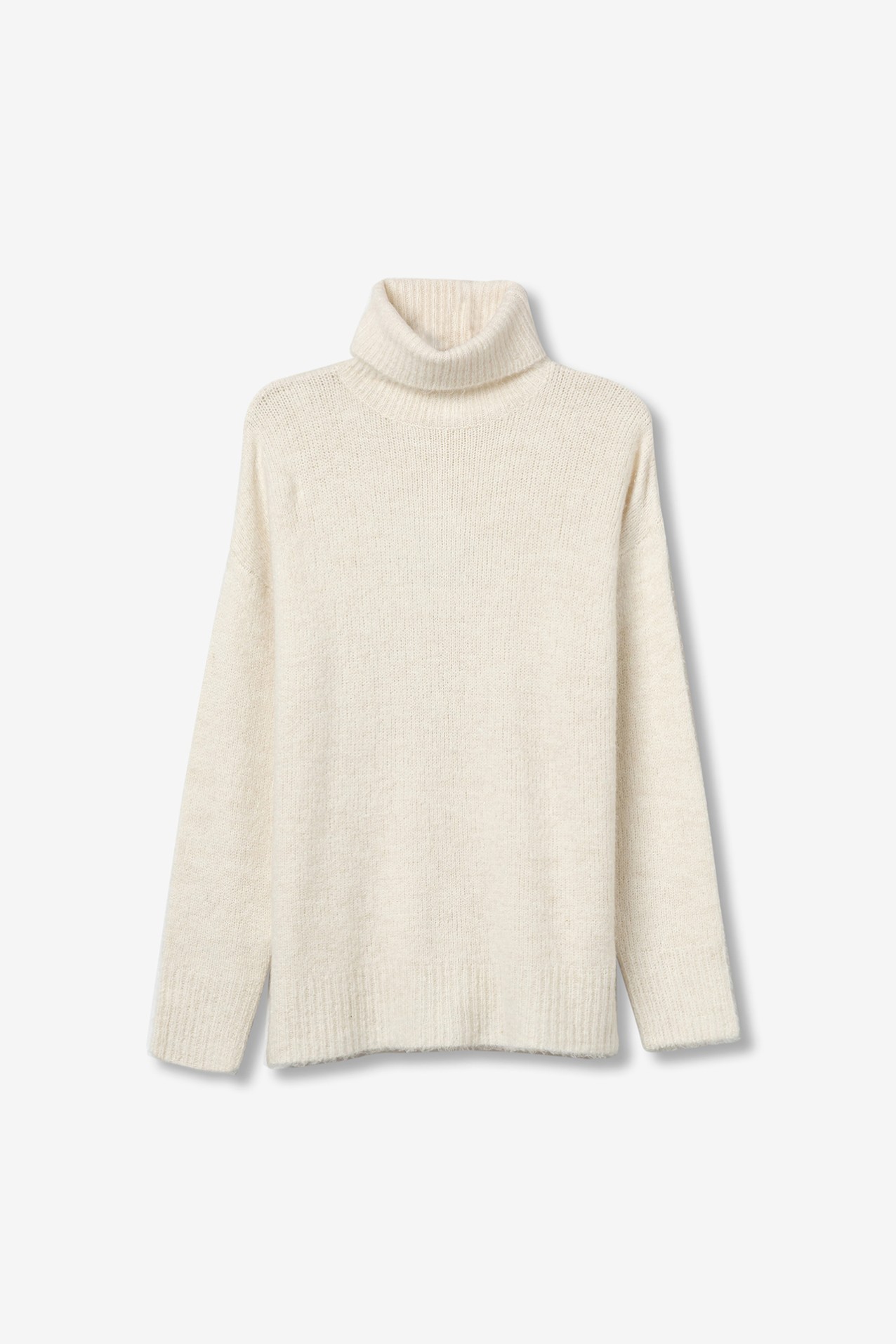 Relaxed Sweater with Metallic Thread