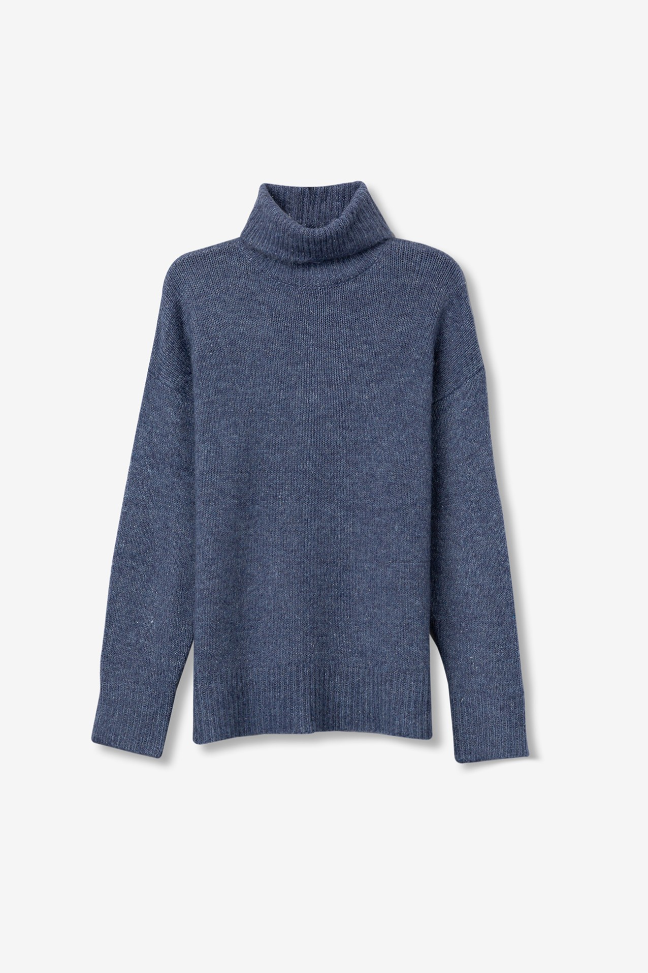 Relaxed Sweater with Metallic Thread