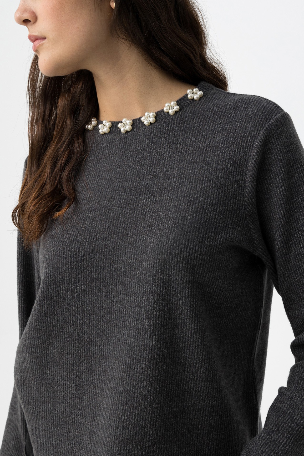 Knit Sweater with Appliqus