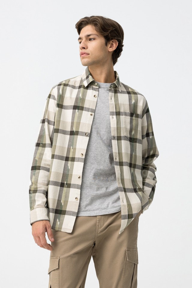 Camisa de Algodo Xadrez