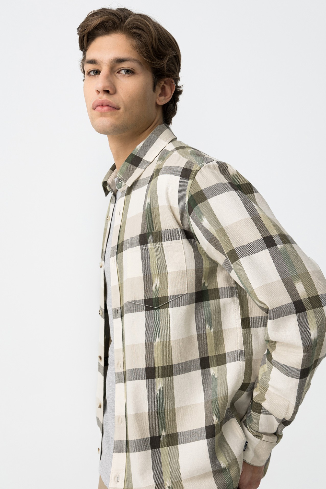 Camisa de Algodo Xadrez