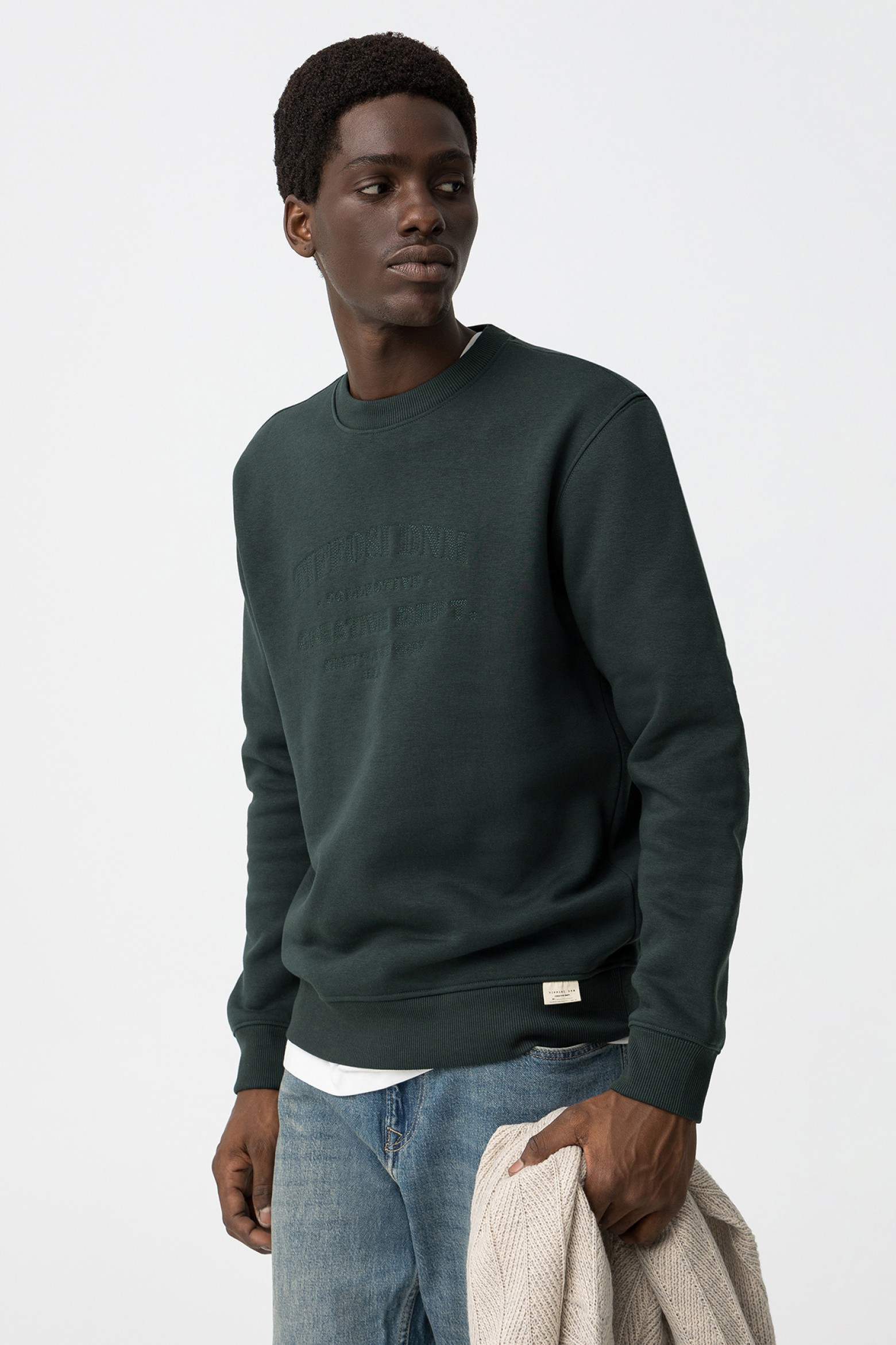 Sweatshirt com Bordado Frontal