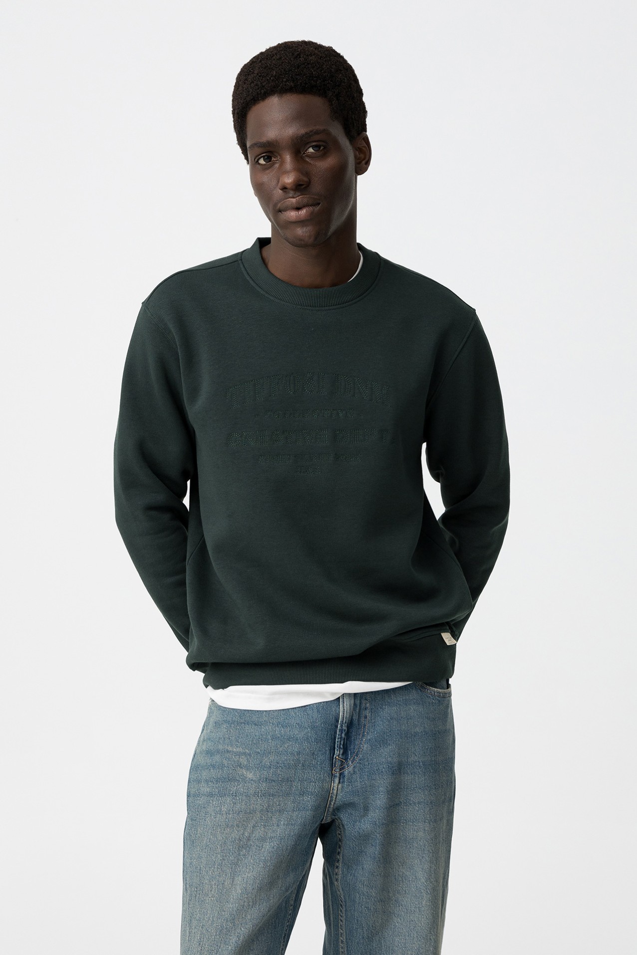 Sweatshirt com Bordado Frontal