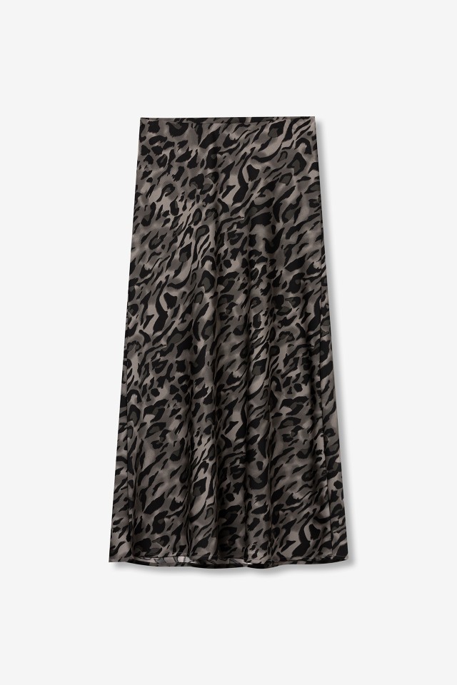 Saia Midi Animal Print Saia Midi Animal Print