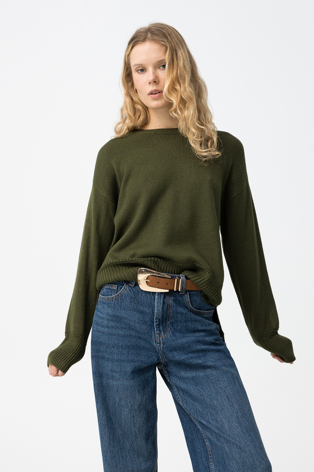 Green Knit Sweater