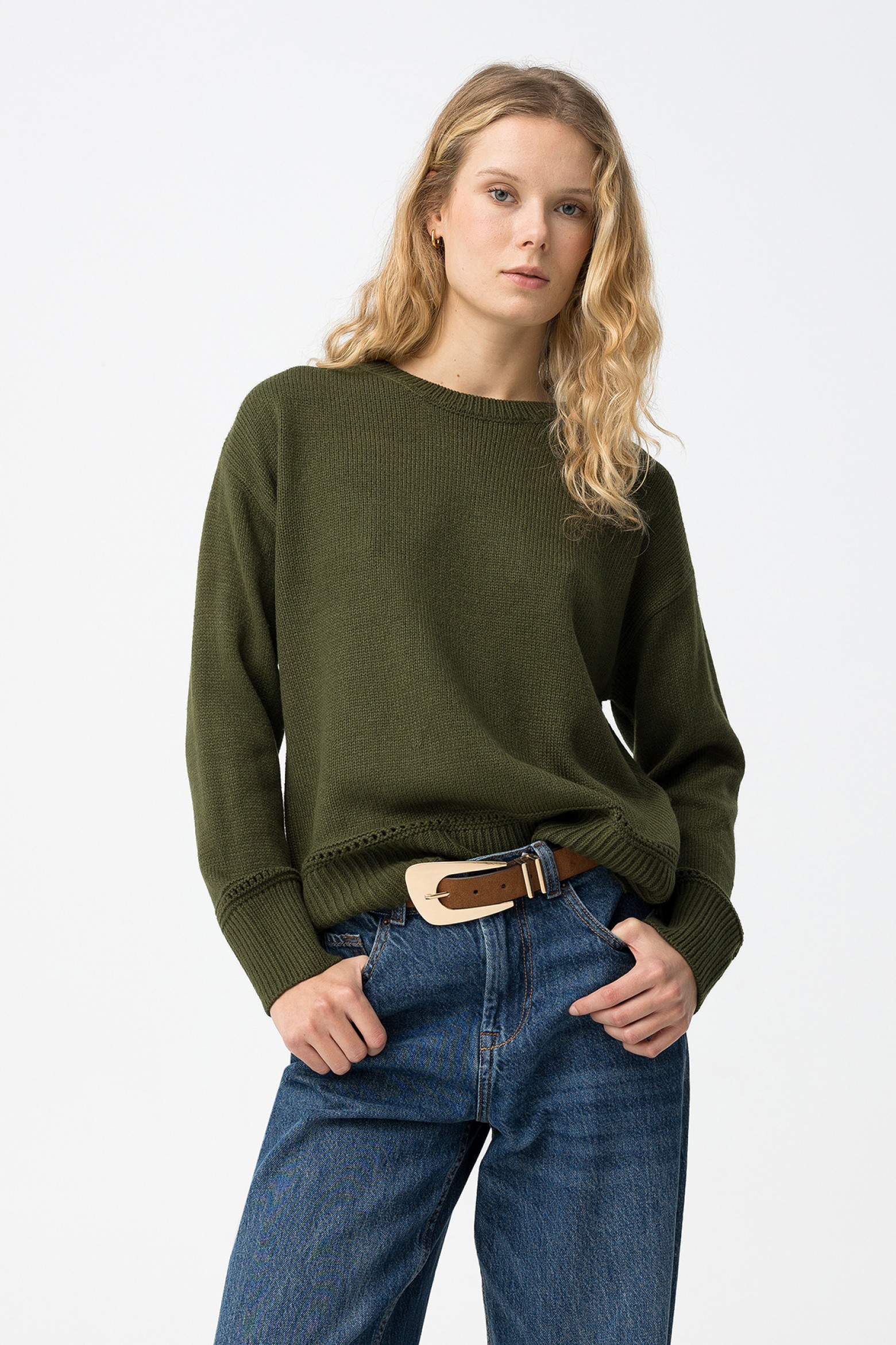 Green Knit Sweater