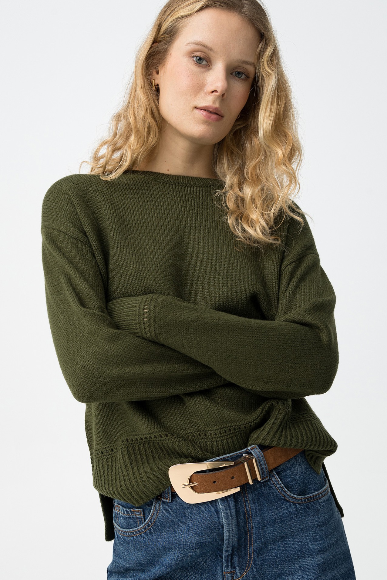 Green Knit Sweater