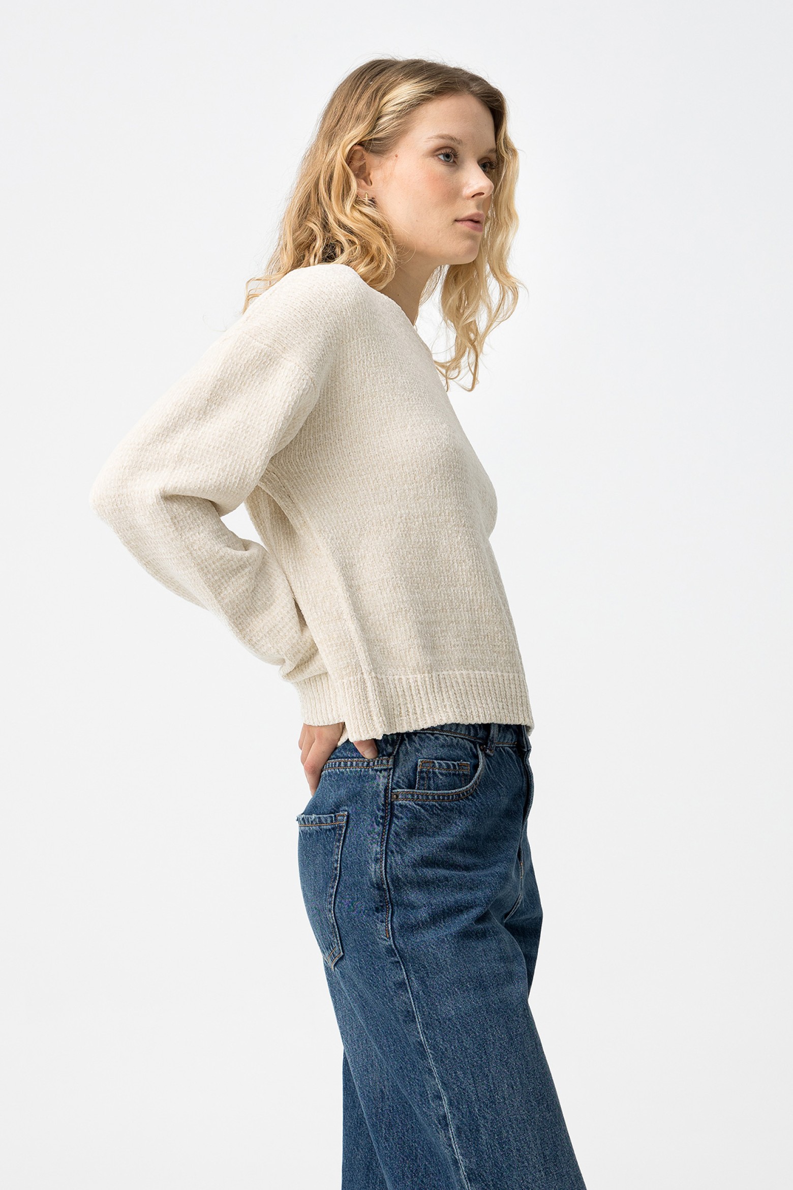 Camisola Beige Relaxed