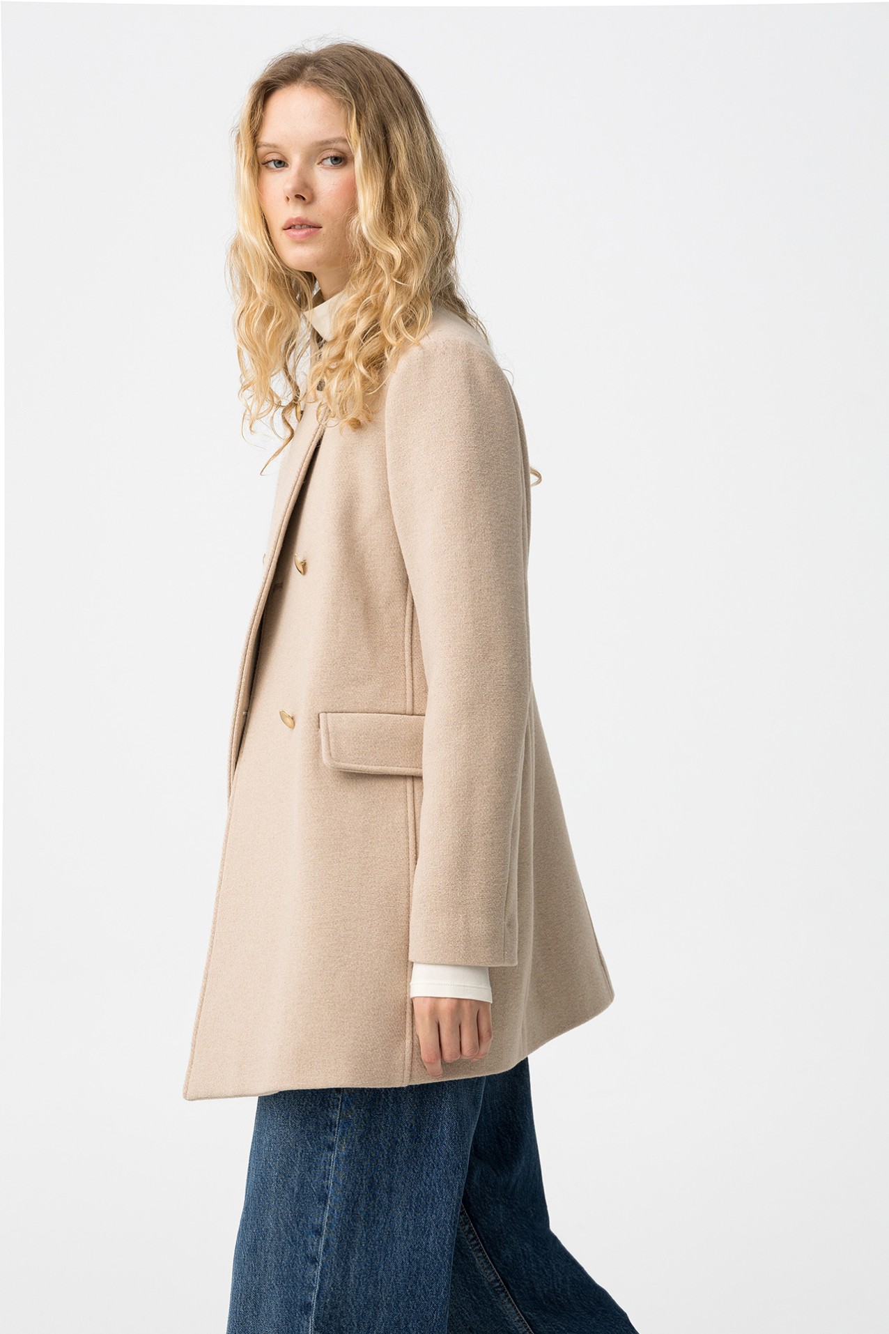 Long Slim Fit Coat