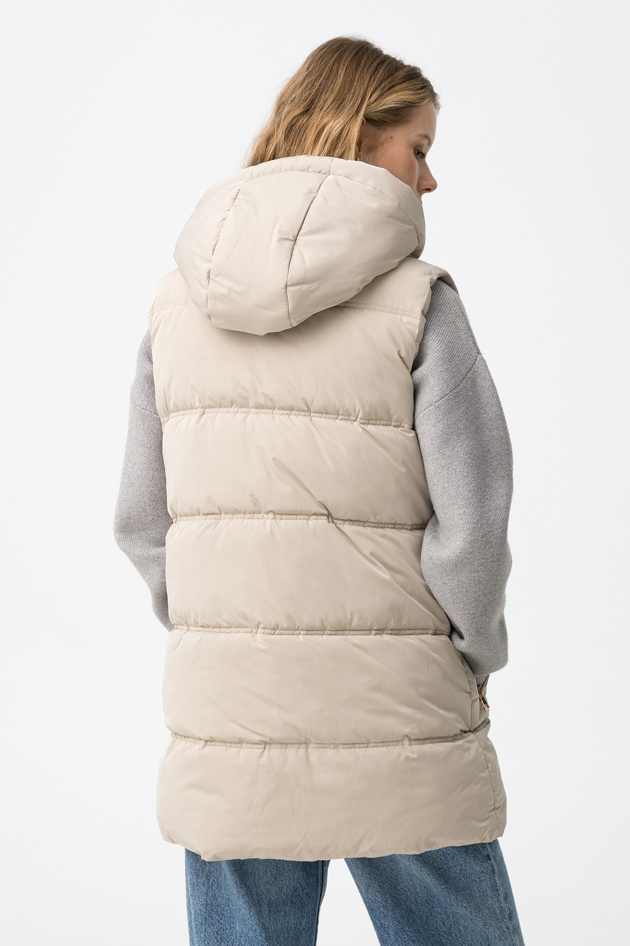 Quilted Vest with Hood