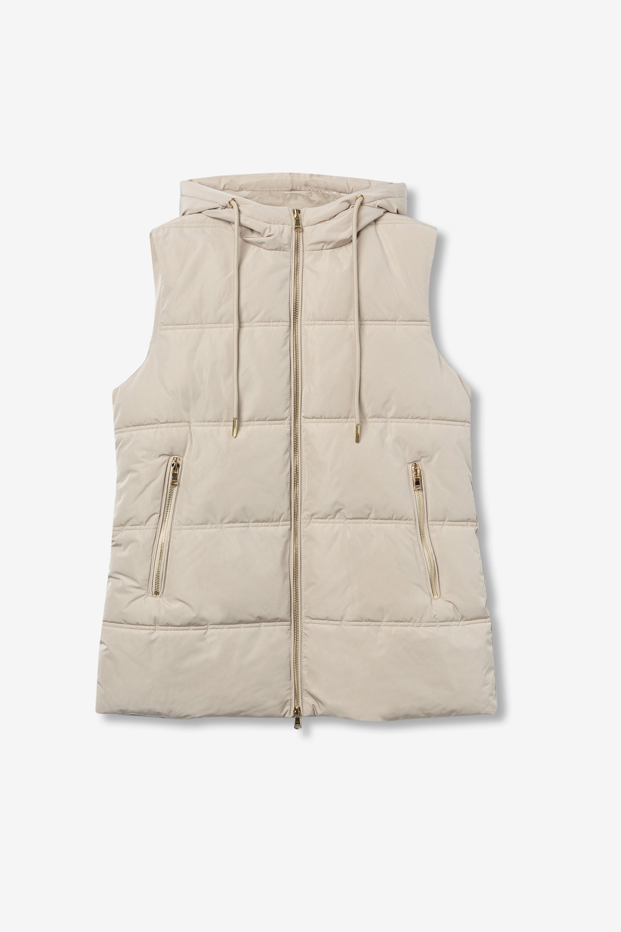 Quilted Vest with Hood
