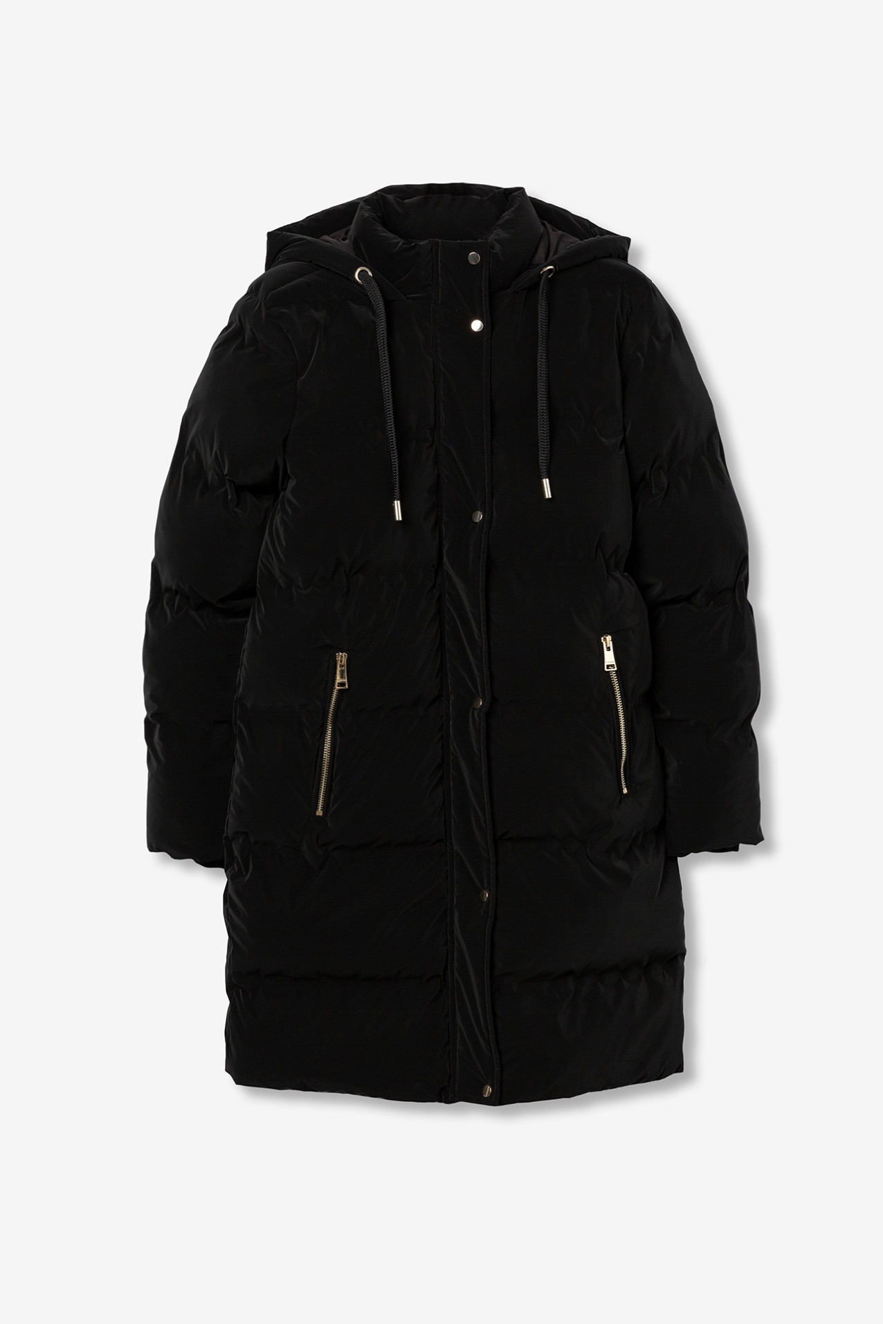 Long Black Puffer Coat