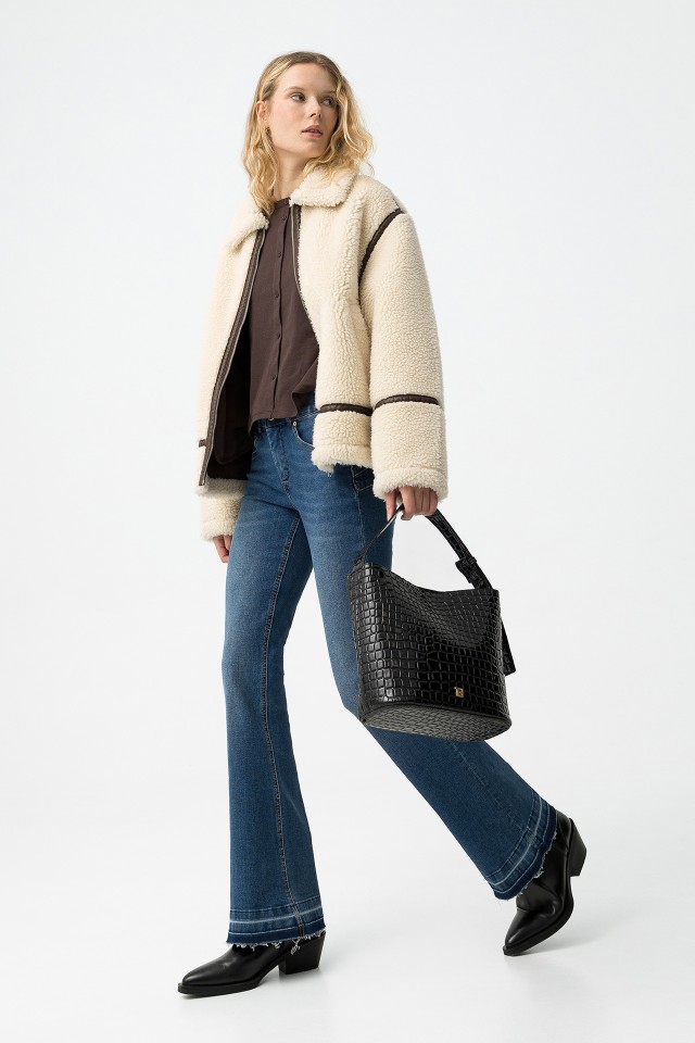 Medium Blue Flare Jeans