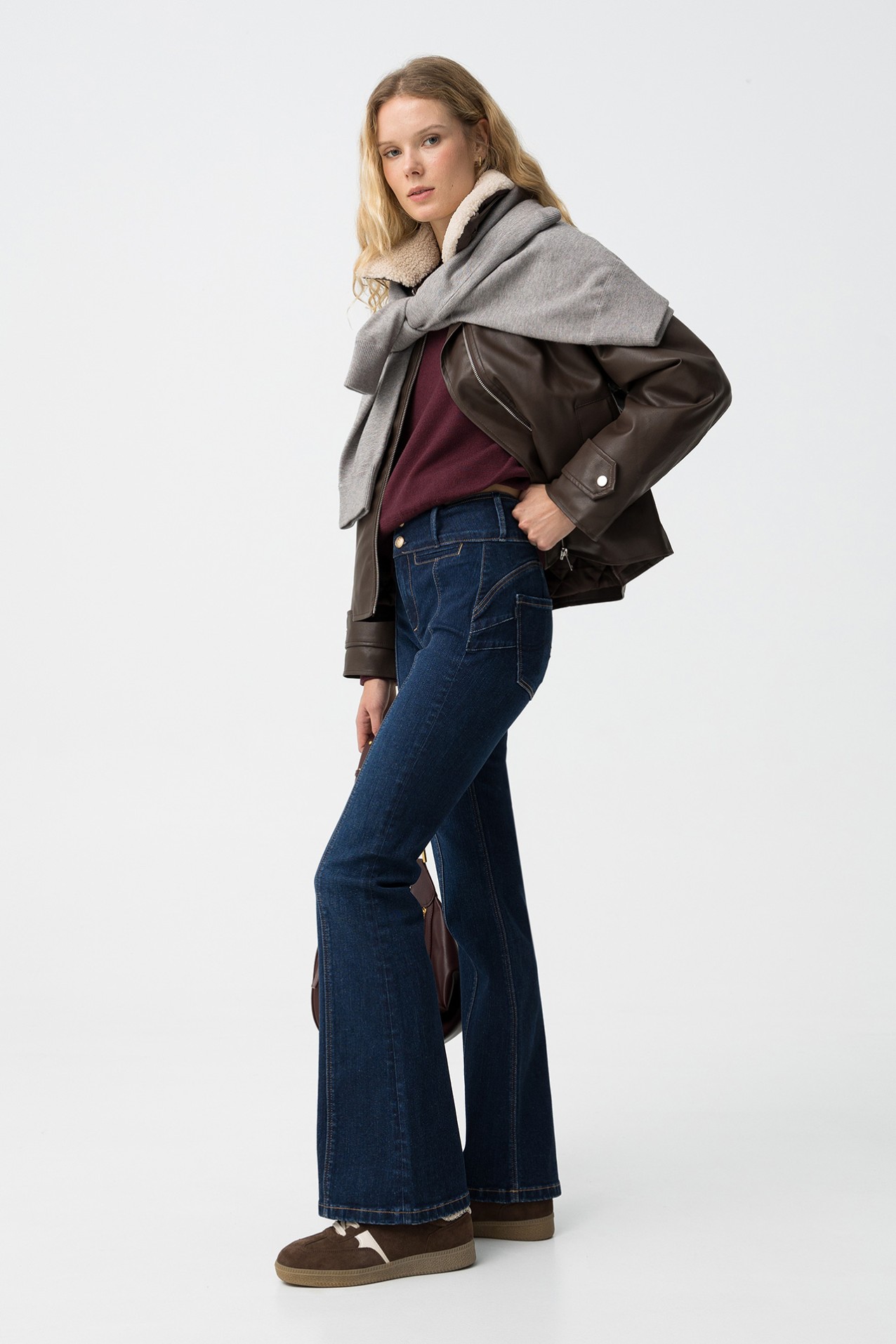 High-Waisted Flare Jeans