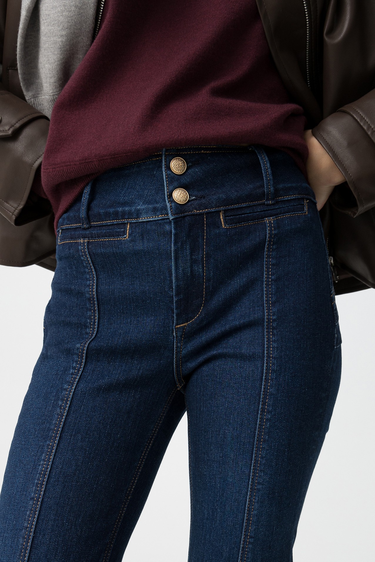 High-Waisted Flare Jeans