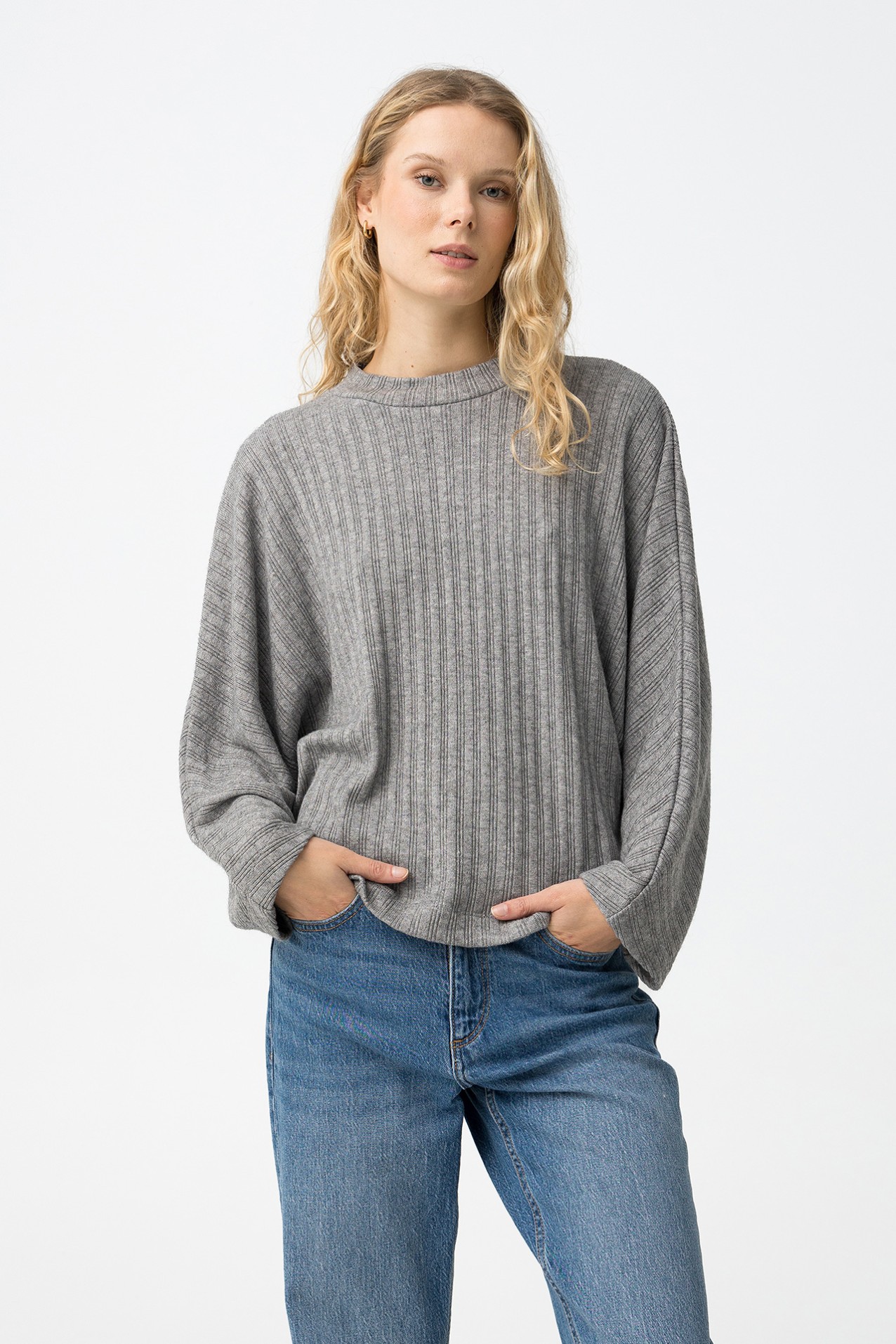 T-shirt Relaxed Cinza